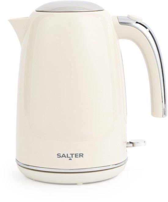 Salter Retro 1.7L Waterkoker - Crème - 3000W - Anti-kalkfilter - Automatische uitschakeling