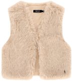 Like Flo Meisjes Trui Faux Fur Mouwloos Ronde hals Kit 134/140