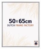 Dutch Frame Factory Fotolijst 50x65 cm - Kunststof - Zilver Hoogglans - Angers