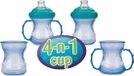 Nuby Nûby - 4 in 1 Meegroei beker - Blauw