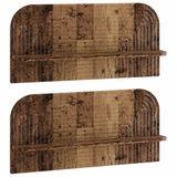 vidaXL Wandplank Oud hout 80.5 x 13.5 x 37.5 cm