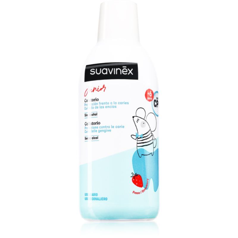 Suavinex Junior Mondspoeling Aardbei 500ml