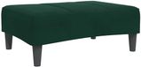 vidaXL - Voetenbank - 77x55x31 cm - fluweel - donkergroen