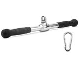 Yes4All Rubber Rechte Roterende Bar LAT Kabel Bijlage, Triceps Press Down Bar, Kabel Machine Bevestiging voor Thuis Gym