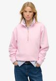 Superdry Essentieel Logo Half Zip Up Trui Dames Pink Lady