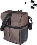 Basil Move - Fietsschoudertas MIK Studs - 15 Liter - Bruin