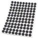 Adsamm® / 108 x zelfklevende viltglijders/Zwart/ø 10 mm/Rond/Meubelviltglijders met een dikte van 3,5 mm/Meubel- en vloerbescherming