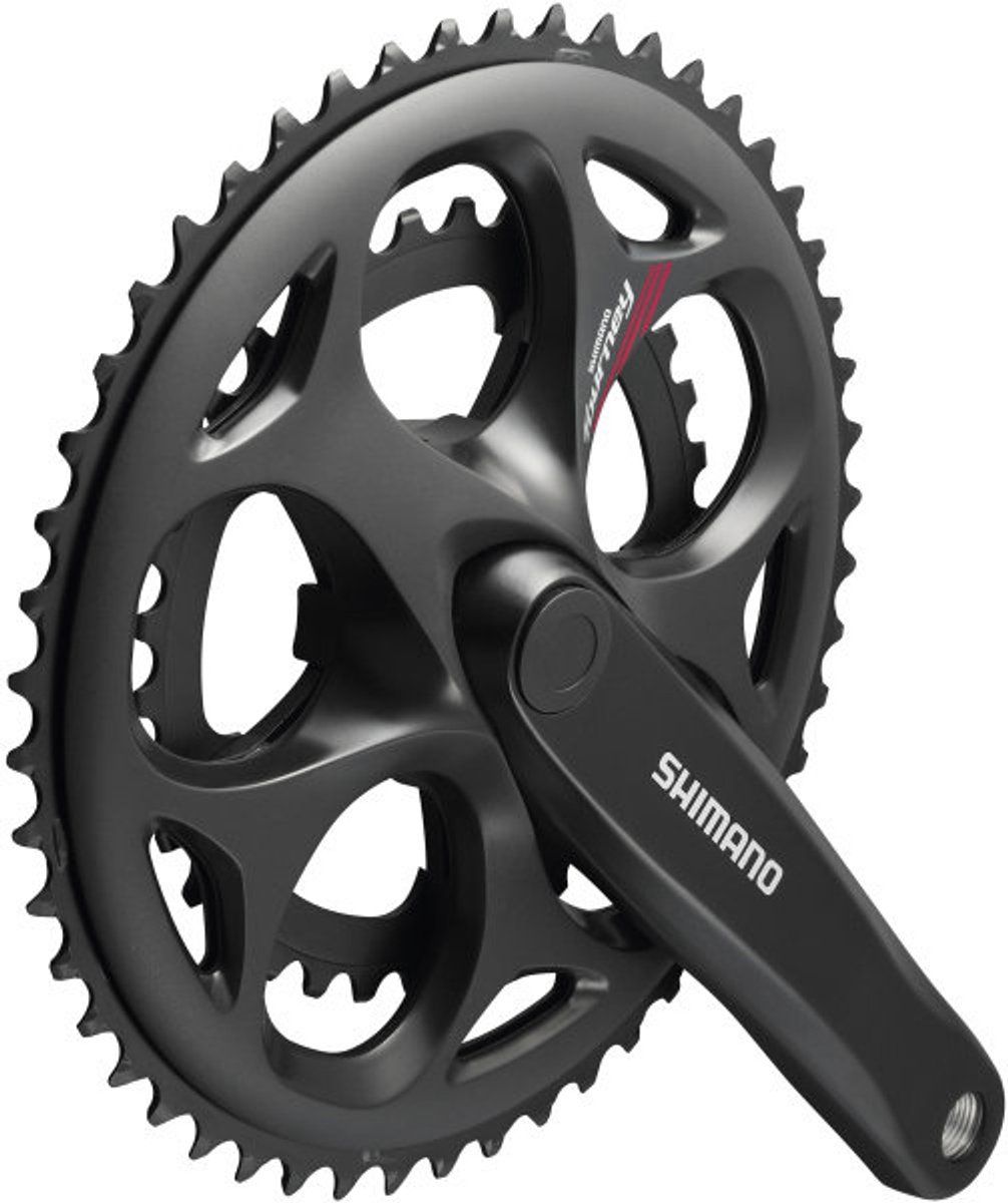 Shimano Crankstel 7/8 speed Tourney FC-A070 Compact 170/50-34T vierkante as - zwart