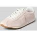 Guess Sportschoenen van suède in beige met rubberen zool, witte veters, casual retrostijl, Roze, 37 EU