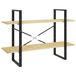 vidaXL Boekenkast met 2 schappen 100x30x70 cm massief grenenhout
