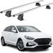 Omac Barres de toit transversales en aluminium pour Hyundai I30 III 2017-2026 – Tüv / Din 75302:2019 – Antivol inclus – Charge max 75 kg – 2 barres – Gris