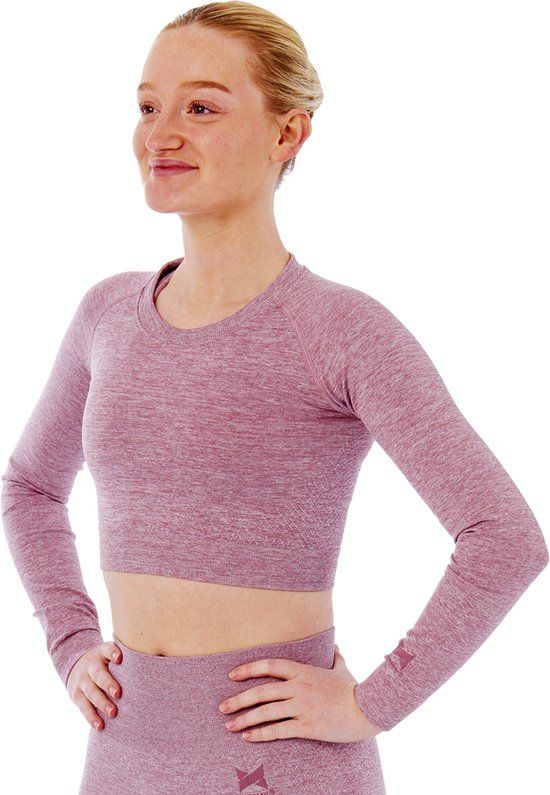 Xtreme Sportswear Croptop - Lange Mouwen - Dames - Roze - Maat M