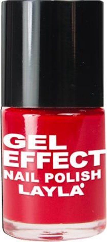 Layla Cosmetics Gel Effect nagellak - Power Red - 10 ml