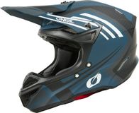O'NEAL 5SRS Spike Mat Wit Blauw Crosshelm