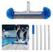 Solidchoice - Brosse de piscine avec poils semi-arrondis et manche télescopique