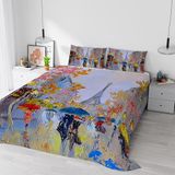 Beddengoedset Auteur droom digitale print beddengoed set, volledige dekking, gemaakt in Italië, dubbel, 18