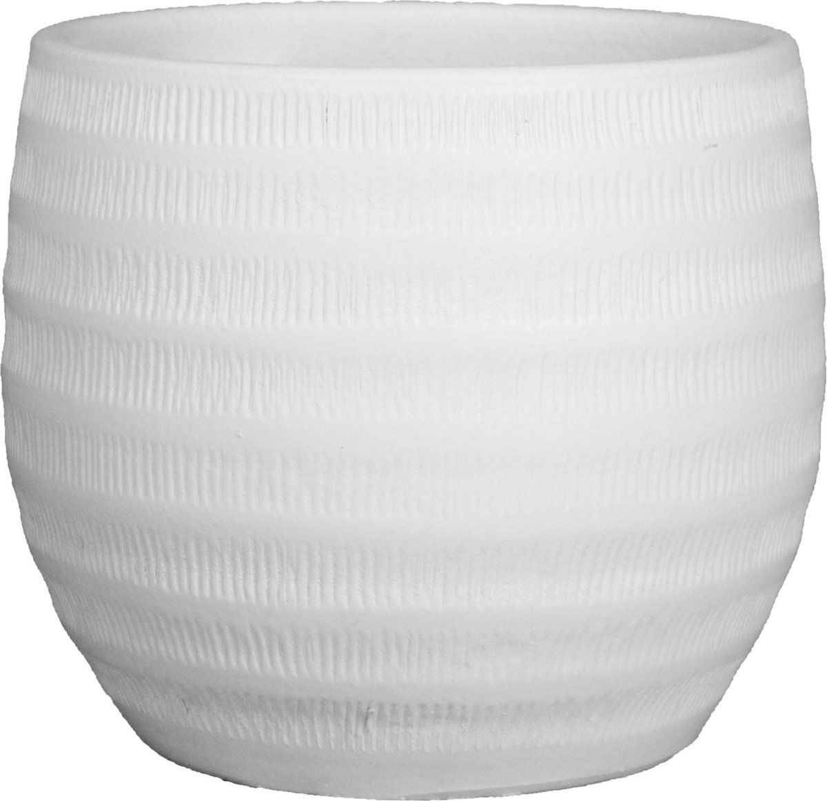 Floran Bloempot mat wit keramiek H17 x D20 cm - plantenpotten binnen