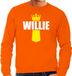 Bellatio Decorations Shoppartners Bv Koningsdag sweater Willie met kroontje oranje - heren - Kingsday outfit / kleding / trui XXL