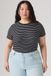 Levi's Hayes T-shirt (Taille Plus) - Femme - 3X - Noir / Gemini Stripe Anthracite Night