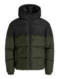 JACK & JONES Tussenjas 'JJMaze' donkergroen / zwart