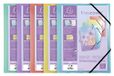 Exacompta Kreacover Pastel 5 elastische mappen met 3 kleppen, gesorteerd