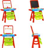 vidaXL Leerbord voor kinderen Easel and Learning 3-in-1