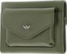 Golden Head Leren portemonnee Valencia RFID Protect Minischeintasche 1079 Fango olijfgroen