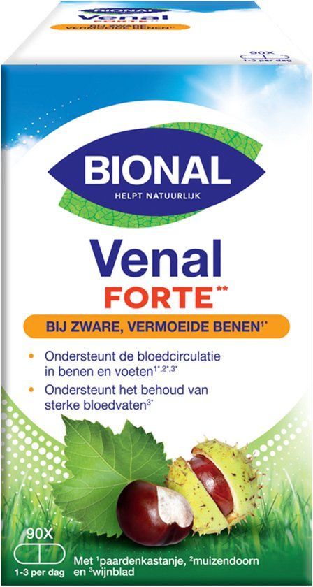 Bional Venal Forte - 90 Capsules - Supplement for Heavy Tired Legs