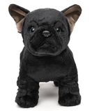 Uni-Toys - Eco-Line - Franse bulldog (zwart) - zonder riem - 26 cm (lengte) - pluche hond - pluche dier