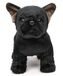 Uni-Toys - Eco-Line - Franse bulldog (zwart) - zonder riem - 26 cm (lengte) - pluche hond - pluche dier