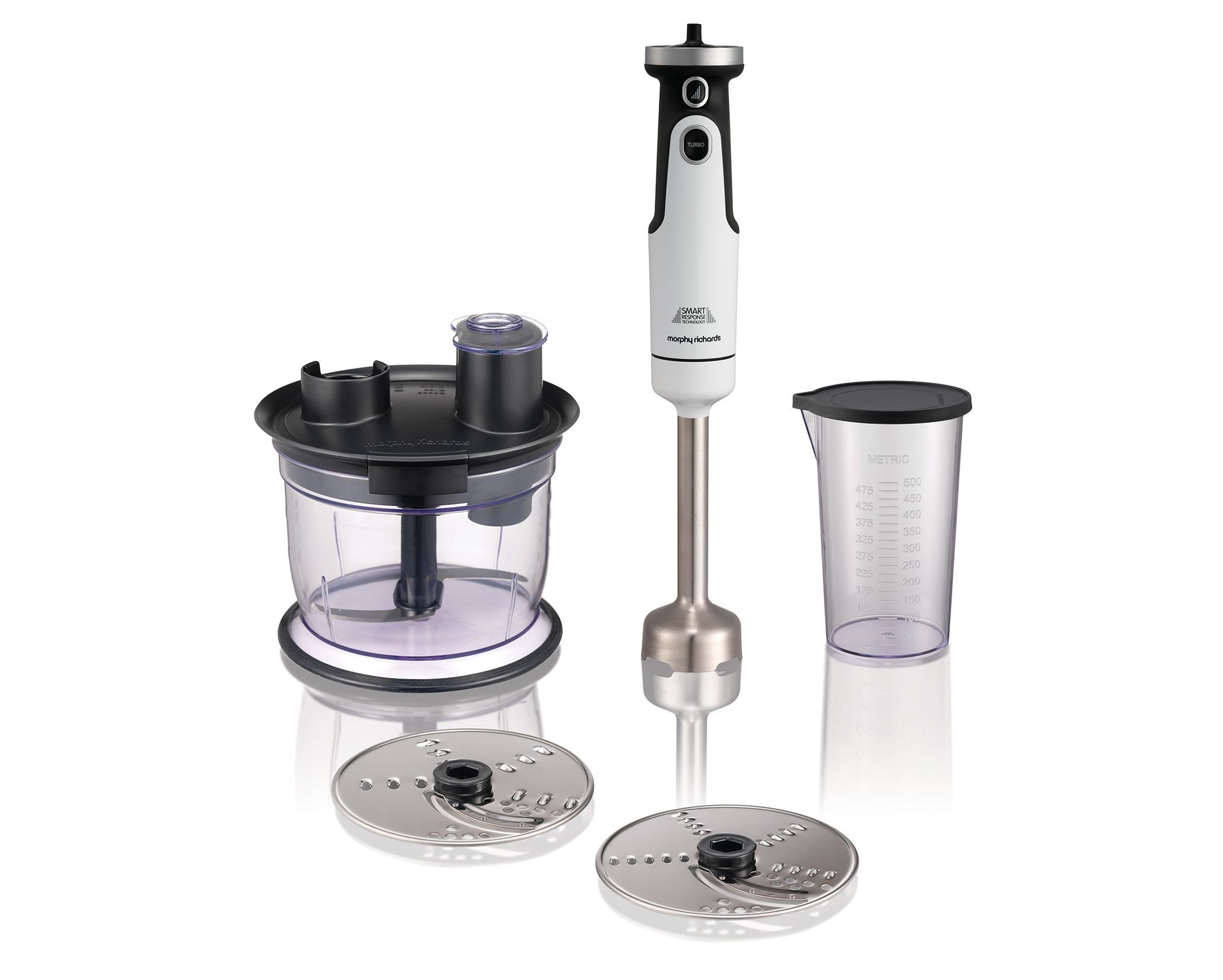 Morphy Richards Total Control Staafmixer - 650W - Wit