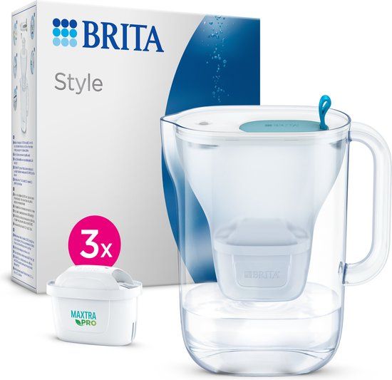 Brita Style Waterfilterkan Blauw 2.4L - 3 MAXTRA PRO Filters