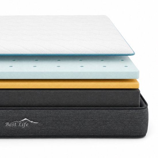 Best Life Matras 80x200 cm - Traagschuim & Koudschuim Matras - Tencel - 18 CM - Eenpersoons