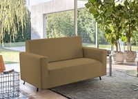 BIANCHERIAWEB Bankovertrek, effen, elastisch, vlekbestendig, contouren, kleur taupe, 3-zits, taupe