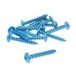 Schroevenset, Schroeven Schroevenset, 12-delig, blauw gecoat, 5 x 30