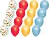 Haza Ballonnen - multi kleuren mix verjaardag/thema feest - 18x stuks