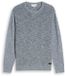 Tom Tailor Gebreide trui met gemêleerde look - Maat M - navy multicolor mouline