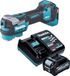 Makita TM 001 GD101 Outil multifonction sans fil 40 V max. Starlock Max sans balais + 1x batterie rechargeable 2,5 Ah + chargeur