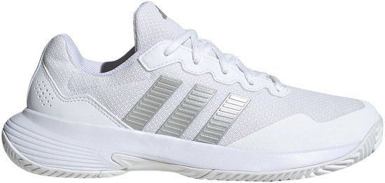 Adidas Gamecourt 2.0 Clay Tennisschoenen Dames wit - zilver