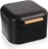 Orion Group Broodtrommel Metaal Zwart BLACK 21,5x20x14,5 cm