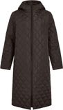 VILA VITATE L/S HOODED LONG COAT - NOOS - Femme - Veste matelassée - Polyester - Taille 38 - Coffee Bean