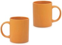 Merkloos / Sans marque Bellatio Design Koffiemokken - 12 stuks - Keramiek - Oranje - 370 ml