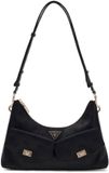 GUESS Blake Convertible Shoulder Bag Black Logo Zwart