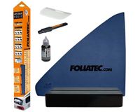 FOLIATEC Getinte folie voor autoruiten, Midnight Dark, 51x400cm + 76x152cm, met ABG, 85% verduistering