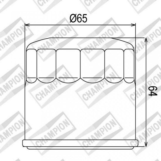 Champion Oliefilter voor Honda 250 NSS Forza Scooter 2008-2010 COF104 / F308