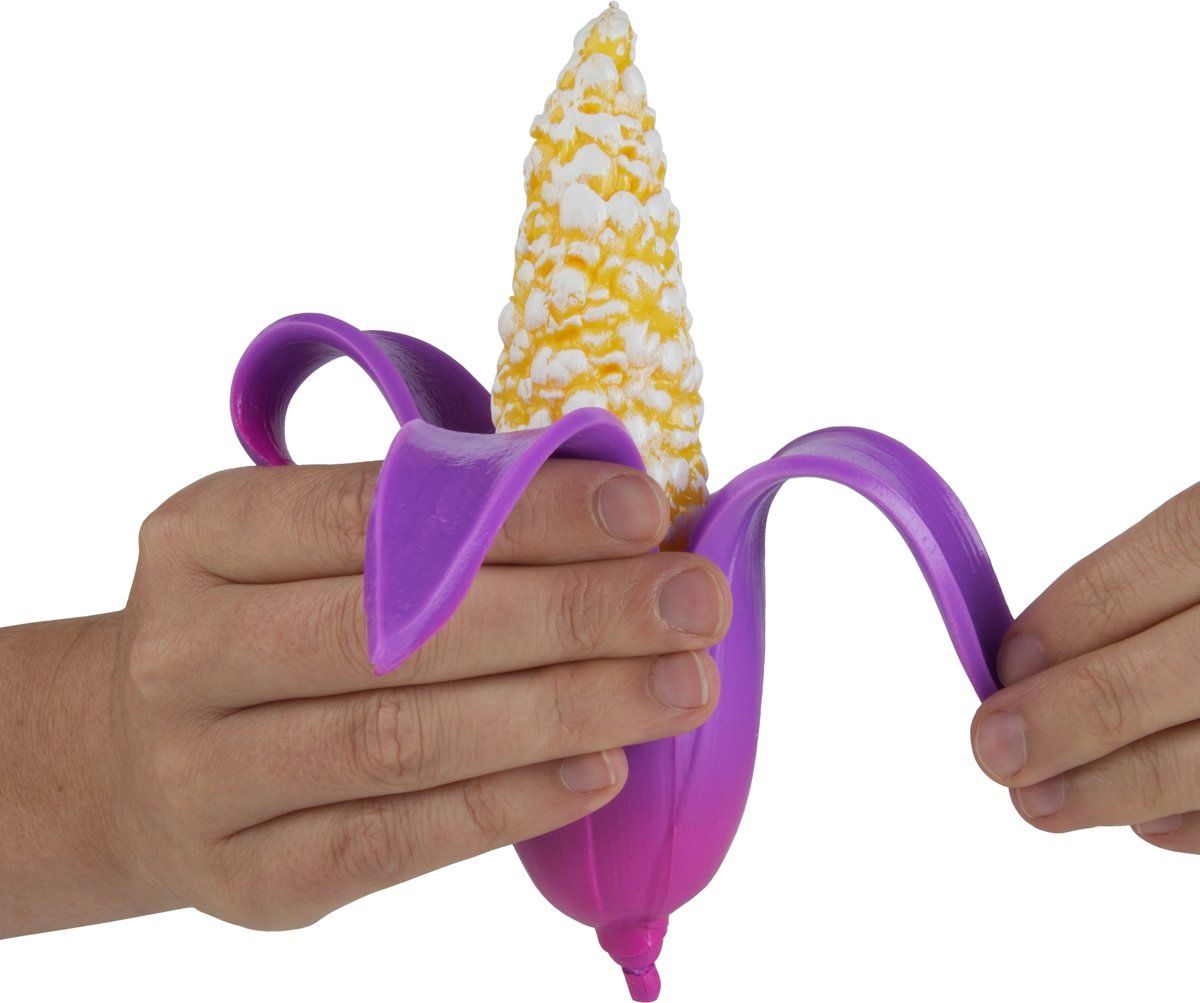 ORB Odditeez Fuzionfoodz - Popcorn Maïs - Squishy - Paars