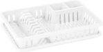 Plasticforte égouttoir avec bac de récupération - 45 x 30 cm - blanc