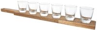 Cook Concept Shotglazen - 6 stuks - met houten houder - 30 ml
