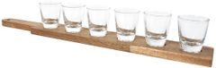 Cook Concept Shotglazen - 6 stuks - met houten houder - 30 ml