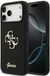 Guess Étui pour iPhone 17 Pro Max Grand 4G Script avec logo noir